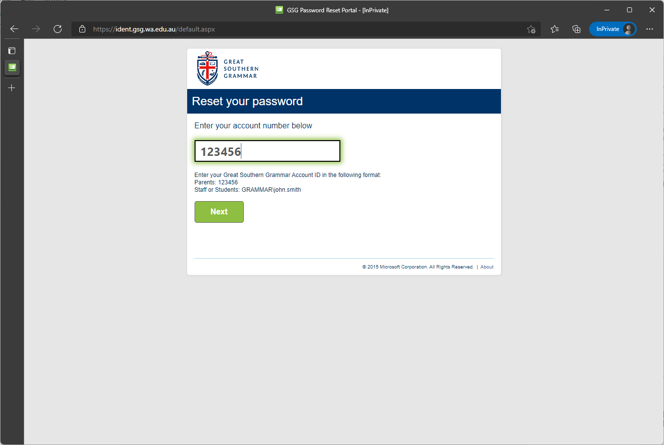 Resetting a forgotten MyGSG parent account password – Great Southern ...